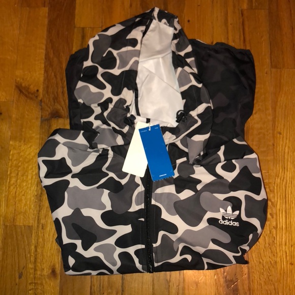 🐆New Adidas Originals Camouflage Windbreaker - Picture 8 of 8